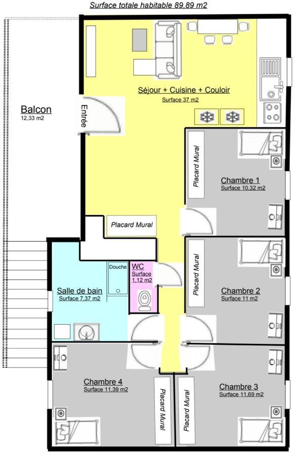 K&N - Maison à partager avec d'autres voyageurs - Chambre privée - Jardin - Balcon Vaulx-en-Velin Exterior foto